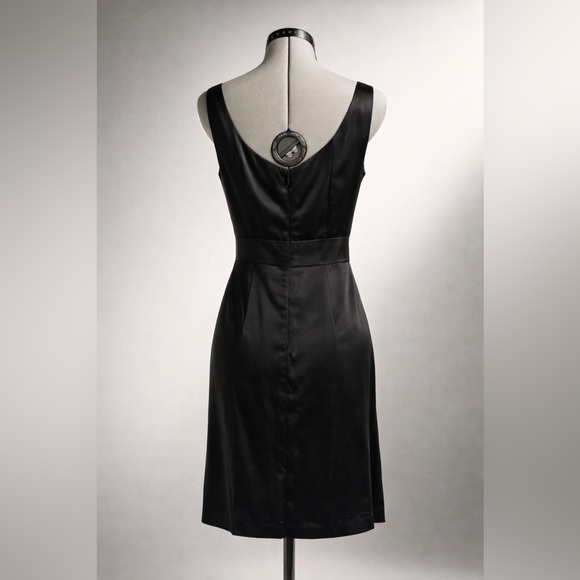 Nanette Lepore Silk Cocktail Midi Dress, silk cord braided detail, pockets, 8 - Picture 2 of 11